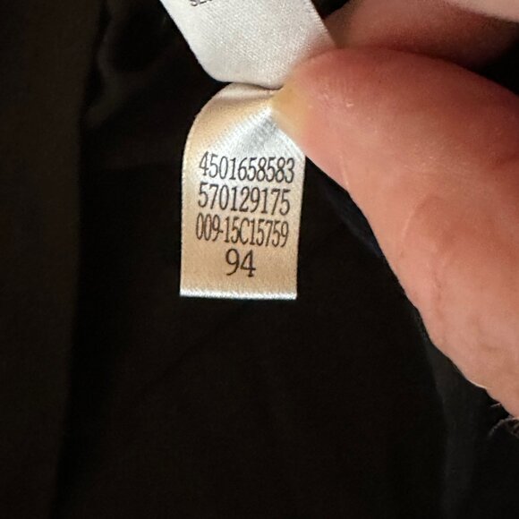 Chicos Tunic‎ Tabitha Top Size XL Black White Stripe Overlay Stretch Boho - Picture 9 of 11